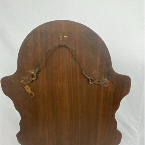 Vtg Sunburst Wood Wall Hanging Collecter's Spoon Rack 12 Spoons w/Storage Tray - Picture 4 of 10